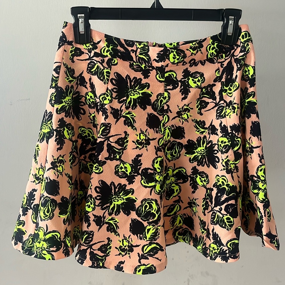 Floral Print Mini Skirt